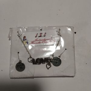 Stainless Earrings and Neckless
